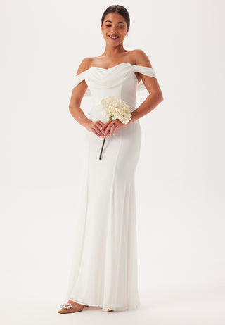 Chiffon Off Shoulder Maxi Dres