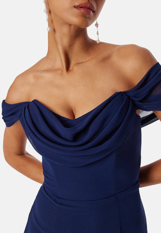 Chiffon Off Shoulder Maxi Dress