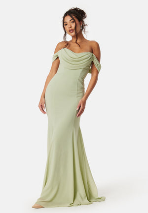 Chiffon Off Shoulder Maxi Dress
