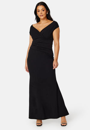 Bardot Pleat Maxi Dress