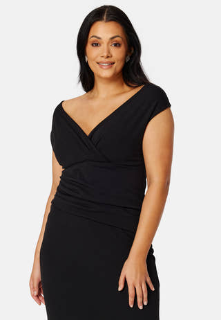 Bardot Pleat Maxi Dress