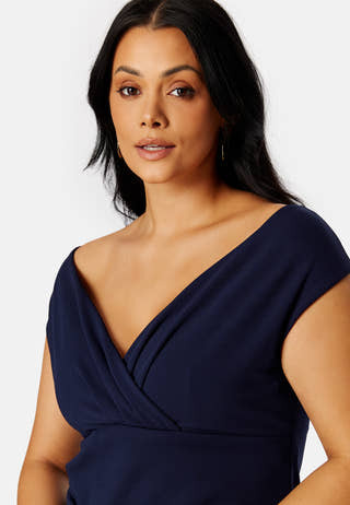 Bardot Pleat Maxi Dress