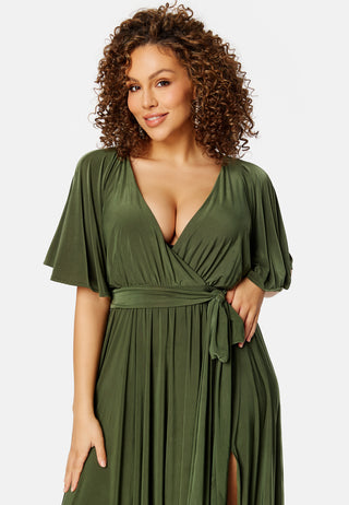 Flutter Sleeve Maxi Dress