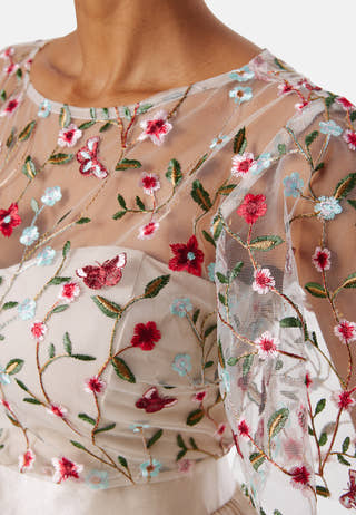 Embroidered Bodice Flutter Max