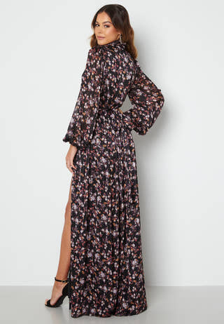 Floral Deep V Maxi Dress