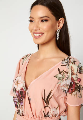 Floral Flutter Skater Dress