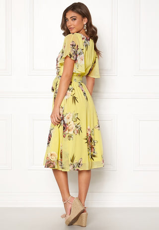 Flutter Floral Midi Dress