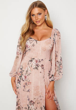 Floral Long Sleeve Maxi Dress