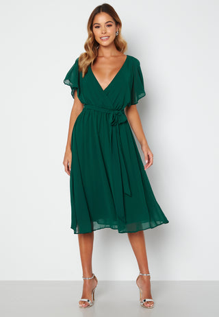 Flutter Chiffon Midi Dress