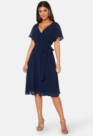 Flutter Chiffon Midi Dress