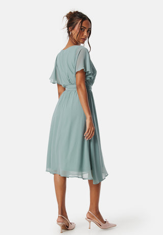 Flutter Chiffon Midi Dress