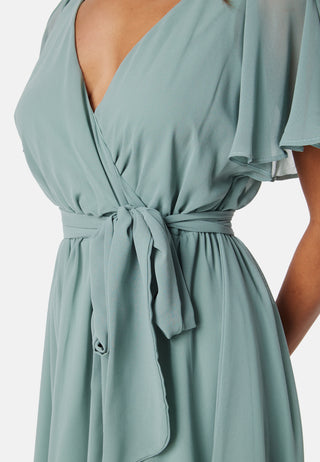 Flutter Chiffon Midi Dress