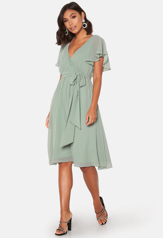 Flutter Chiffon Midi Dress