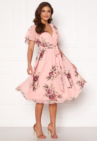 Flutter Floral Midi Dress