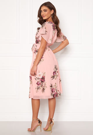 Flutter Floral Midi Dress