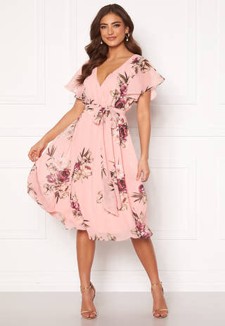 Flutter Floral Midi Dress