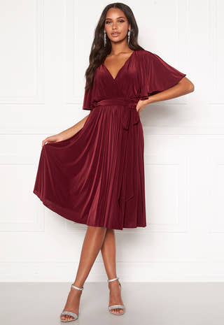 Flutter Sleeve Midi Dress