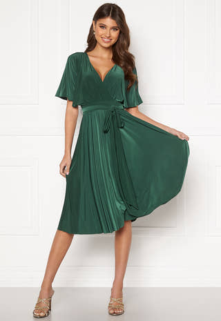 Flutter Sleeve Midi Dress