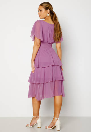 Flutter Tiered Midi Dress
