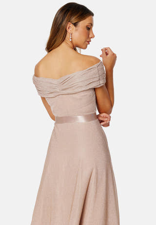 Glitter Bardot Maxi Dress