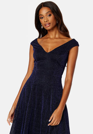 Glitter High Low Midi Dress