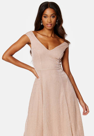 Glitter High Low Midi Dress