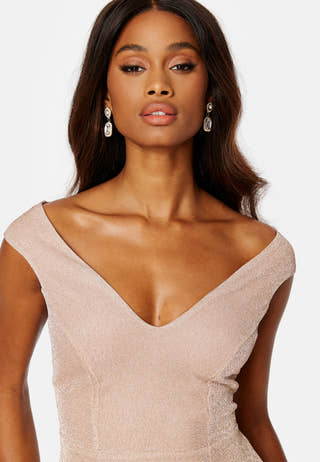 Glitter High Low Midi Dress