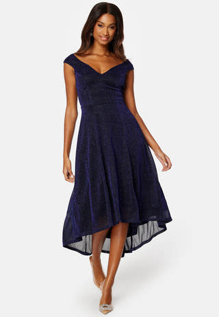 Glitter High Low Midi Dress