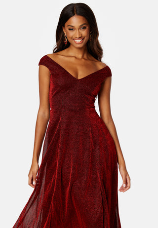 Glitter High Low Midi Dress