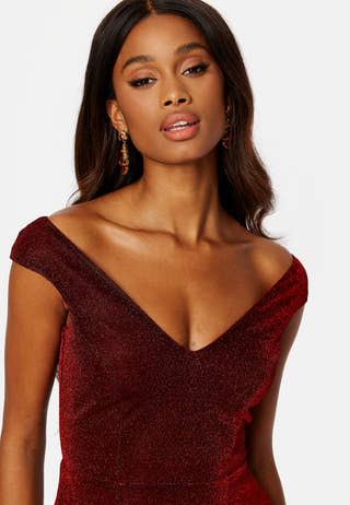 Glitter High Low Midi Dress