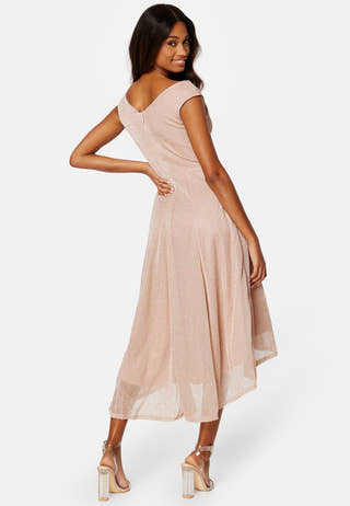 Glitter High Low Midi Dress