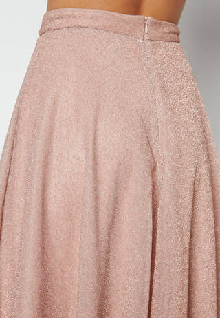 Glitter Midi Skirt