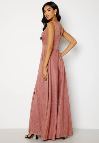 Glitter Wrap Maxi Dress