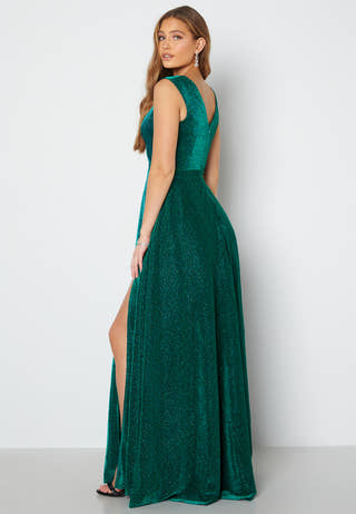 Glitter Wrap Maxi Dress