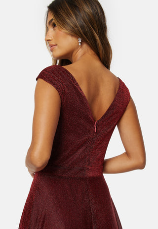 Glitter Wrap Maxi Dress