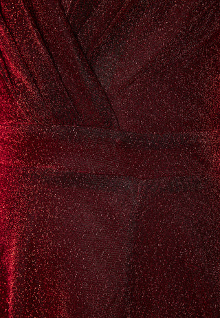 Glitter Wrap Maxi Dress