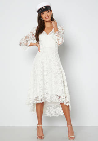 Lace High Low Midi Dress