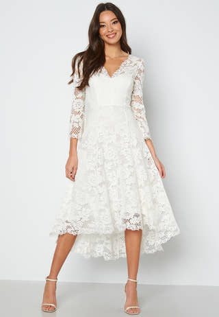 Lace High Low Midi Dress