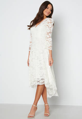Lace High Low Midi Dress