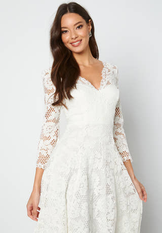 Lace High Low Midi Dress