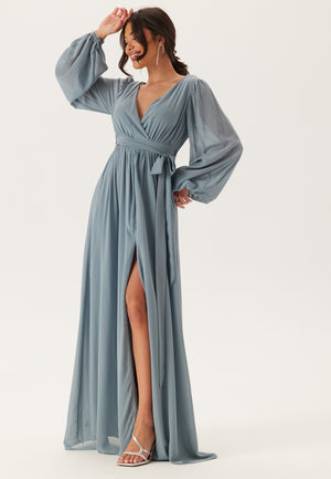 Long Sleeve Chiffon Dress