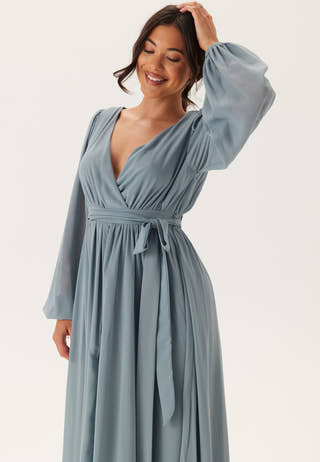 Long Sleeve Chiffon Dress