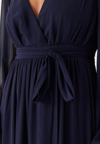 Long Sleeve Chiffon Dress