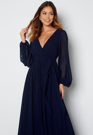Long Sleeve Chiffon Dress