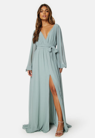 Long Sleeve Chiffon Dress