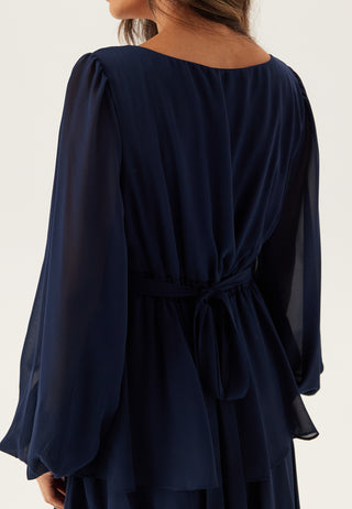 Long Sleeve Tiered Maxi Dress