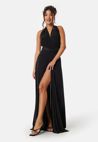 Multi Tie Maxi Dress Split