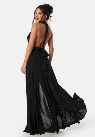 Multi Tie Maxi Dress Split