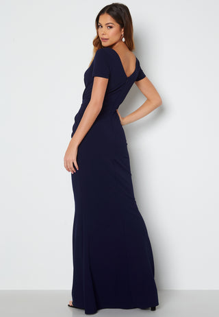 Sweetheart Pleat Maxi Dress