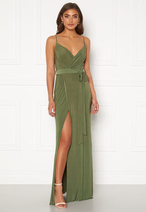 Wrap Front Maxi Dress